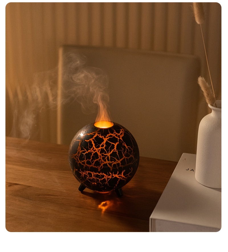  612 planet aromatherapy humidifier usb powered 7 color gradient ambient light suitable for office study and home decoration details 17