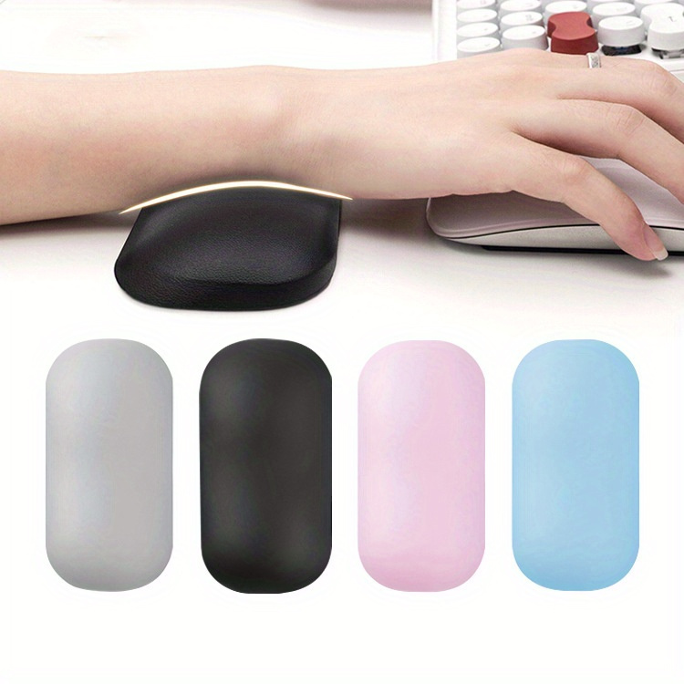 mouse wrist protector soft ergonomic wrist protector small cushion for relieving hand pain non slip base office home computer notebook computer mouse keyboard pad details 0