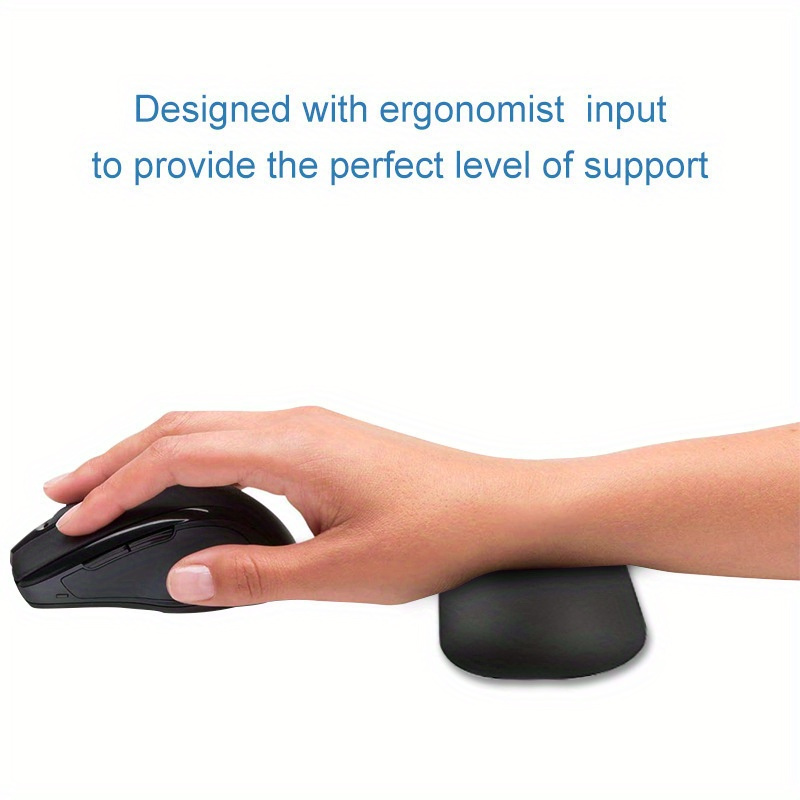 mouse wrist protector soft ergonomic wrist protector small cushion for relieving hand pain non slip base office home computer notebook computer mouse keyboard pad details 1