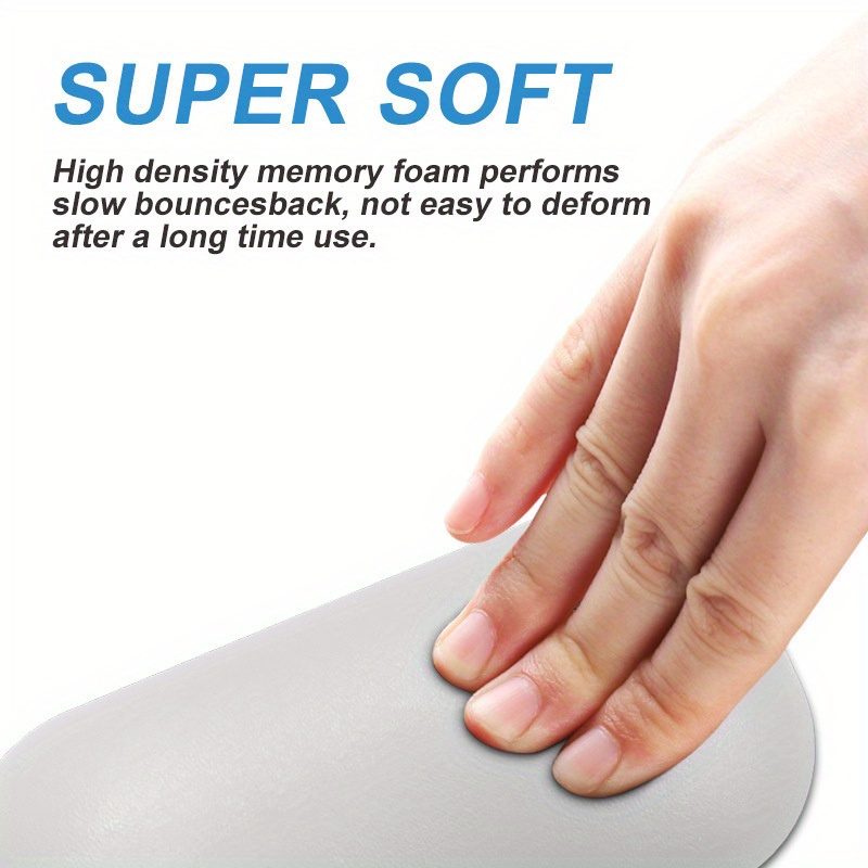 mouse wrist protector soft ergonomic wrist protector small cushion for relieving hand pain non slip base office home computer notebook computer mouse keyboard pad details 3