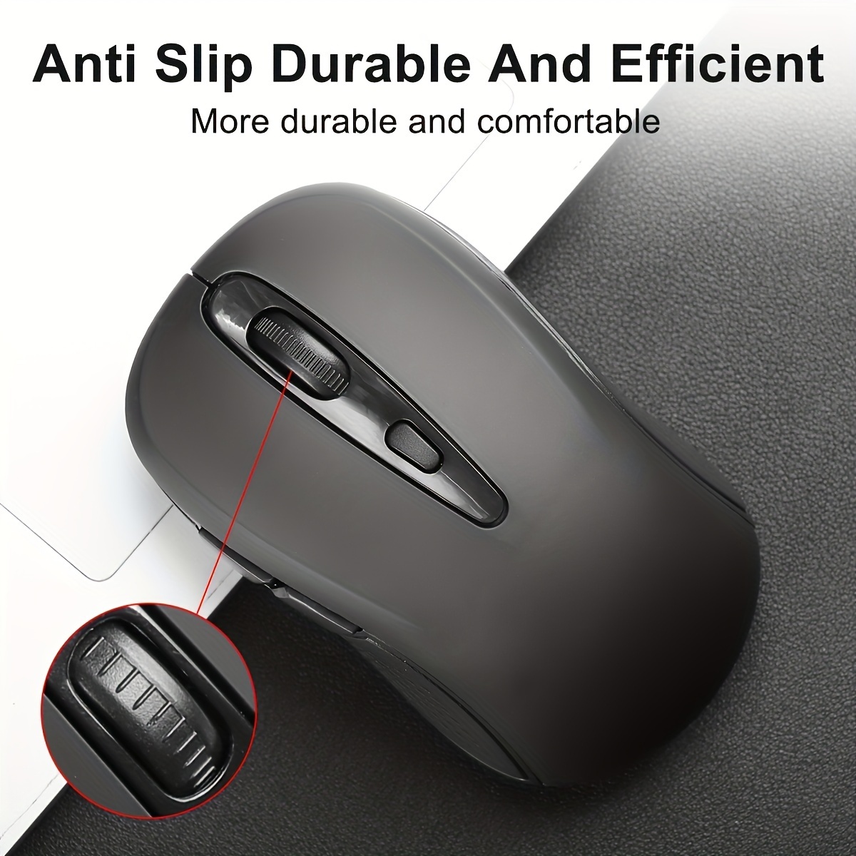 2 4g ergonomic wireless mouse ambidextrous optical computer mouse with multi connectivity 2 4g 3g 4g 5g battery powered anti slip for   no battery included details 0