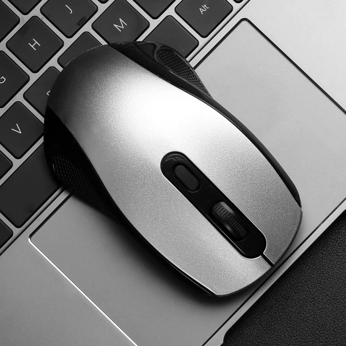 ergonomic 2 4g wireless mouse streamlined body design plug and play stability with low latency portable for laptop plastic material   wireless functionality no battery included details 7