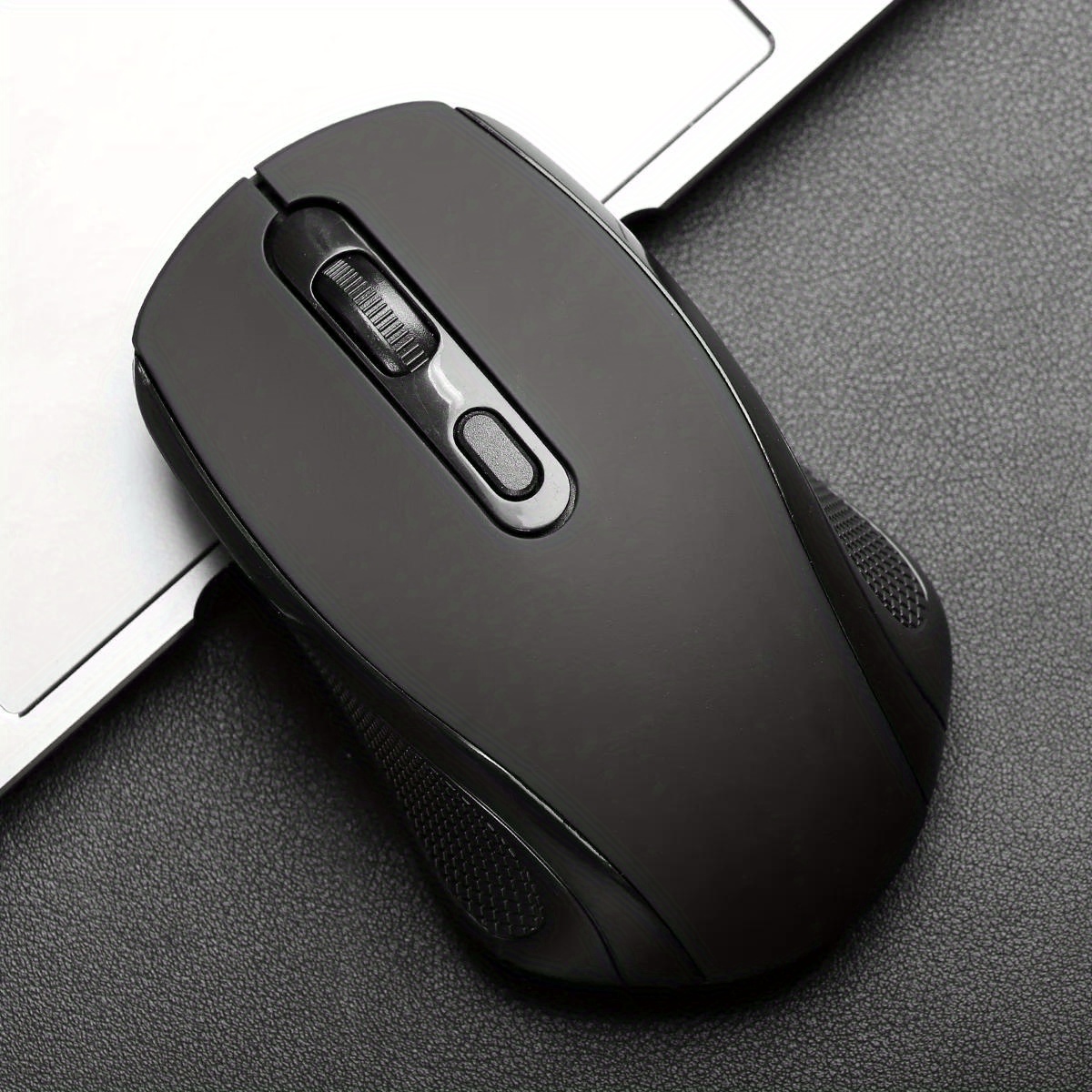 ergonomic 2 4g wireless mouse streamlined body design plug and play stability with low latency portable for laptop plastic material   wireless functionality no battery included details 9