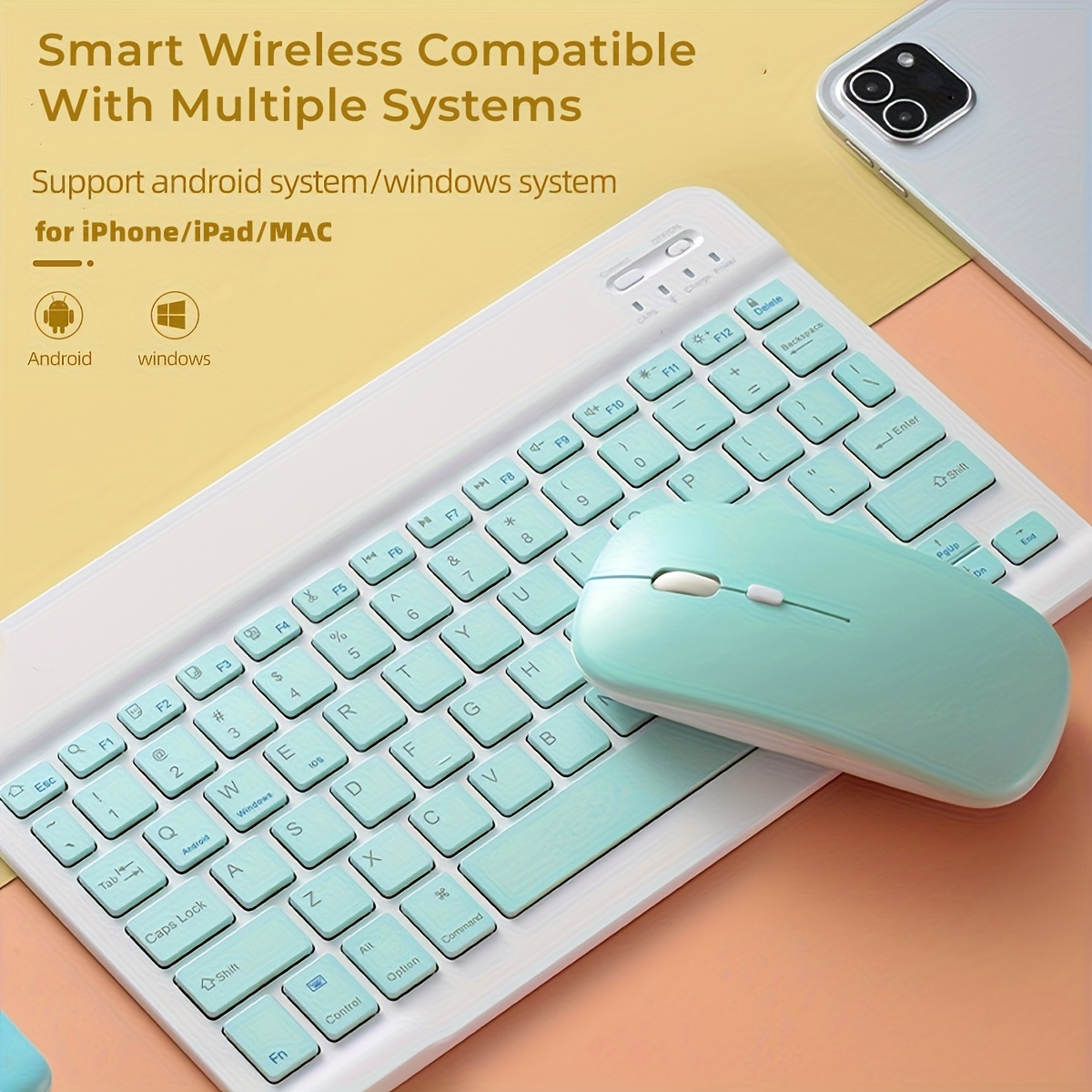 wireless mouse for ipad for samsung tab for matepad for for mipad for android windows tablet battery mouse for laptop notebook computer details 3