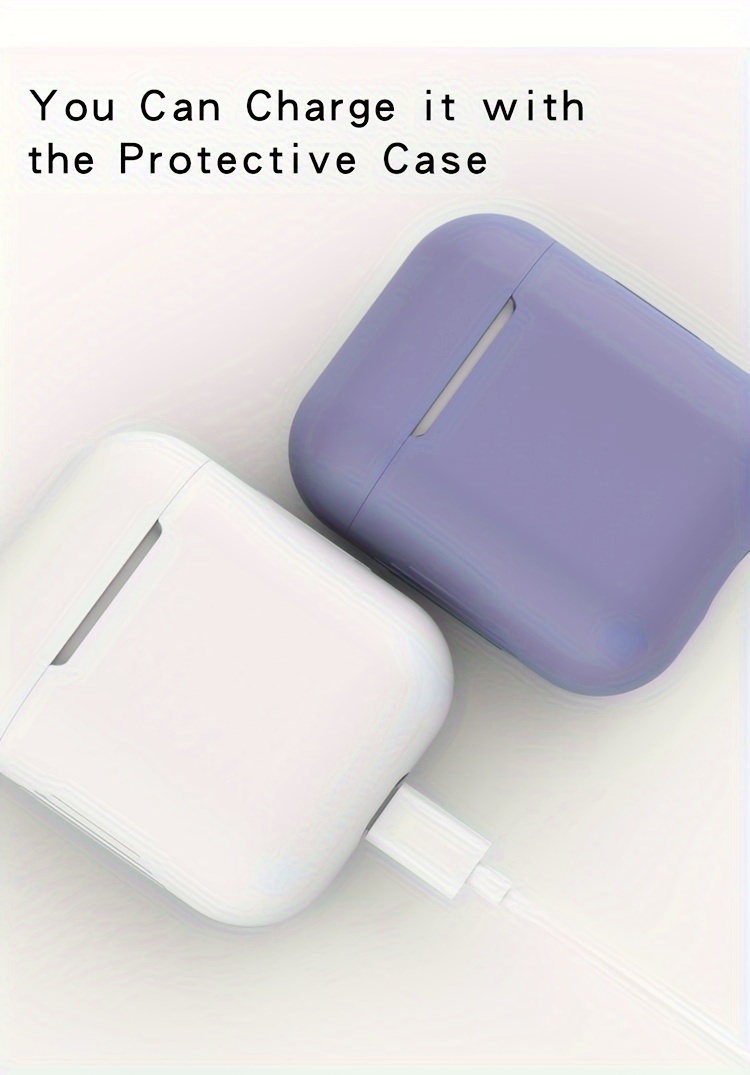 protective case for suitable for wireless silicone earphone case compatible with 1st and 2nd generation headphone shell details 0