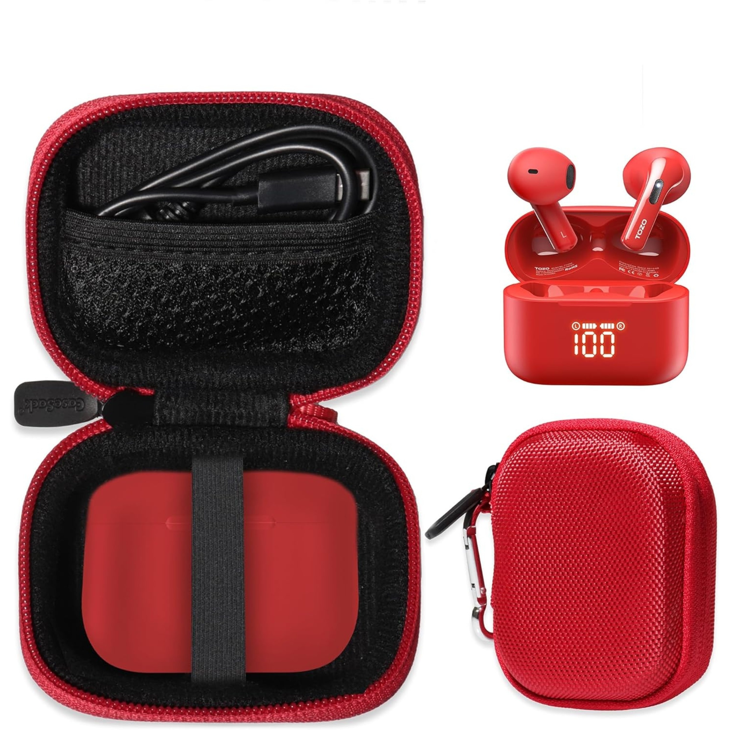 earbuds case for t21 wireless earbuds and t20 wireless earbuds details 0