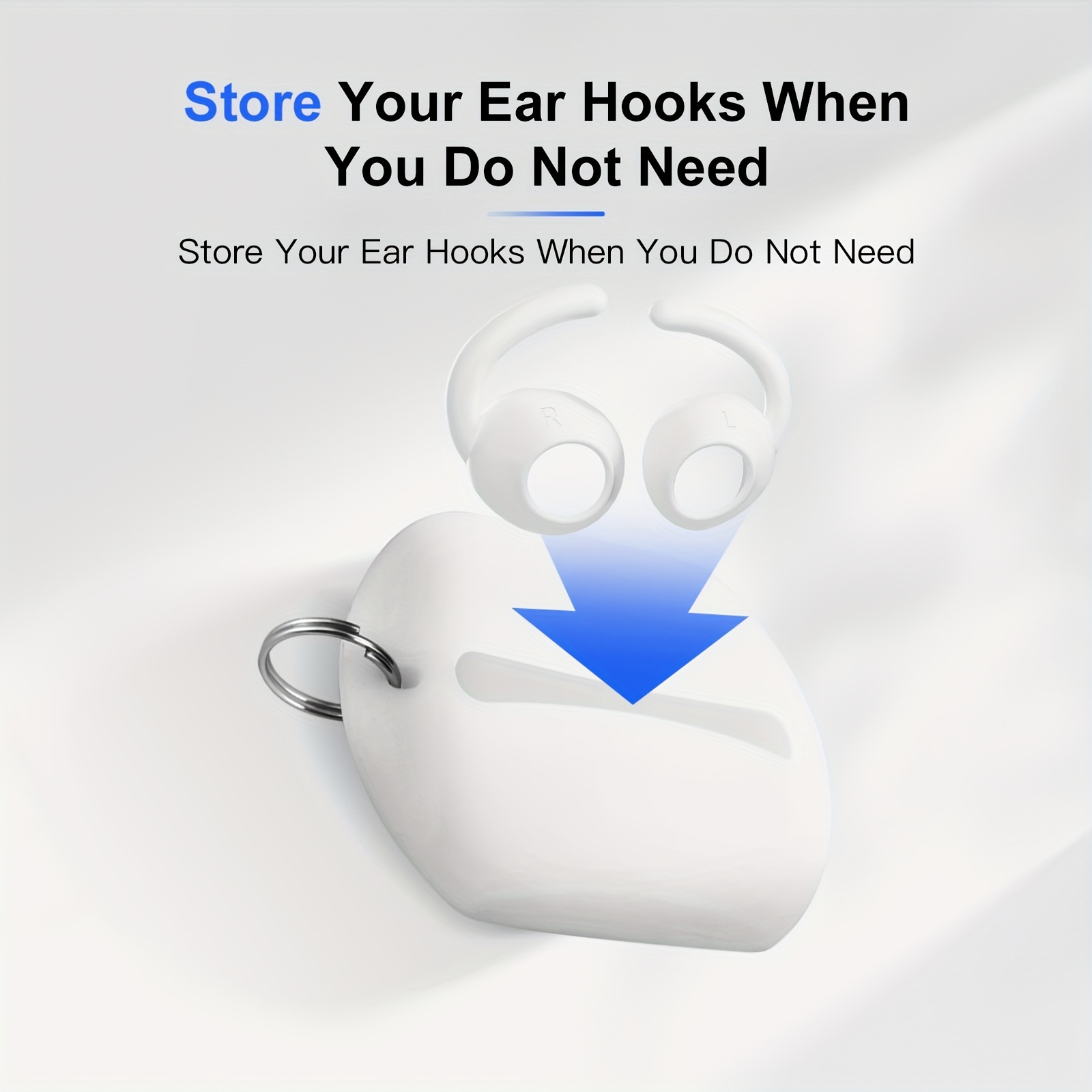 4 pairs ear hooks covers compatible with   pro 2 with storage pouch 2 pairs large size 2 pairs small size sports hooks designed for   pro   details 0