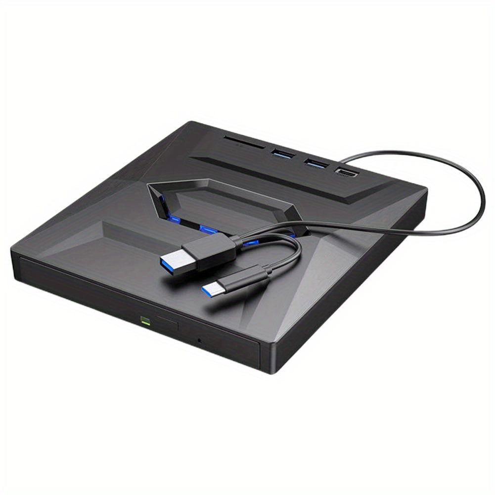 1pc 4in2 usb3 0 type c external cd dvd rw vcd optical drive with sd card reader dvd burner cd writer   for laptop notebook details 5